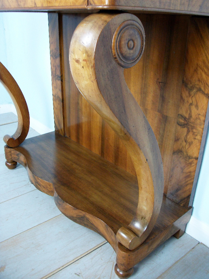 A Fine 19th Century French Walnut Console Table